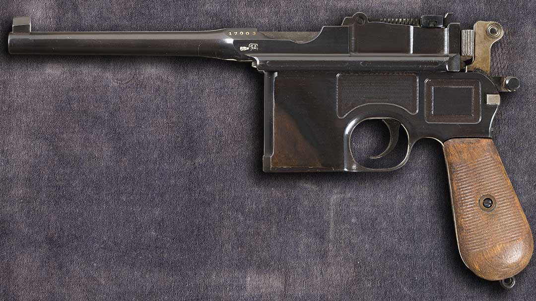 Finnish-Army-Property-Marked-Mauser-C96-Broomhandle-Semi-Automatic-Pistol