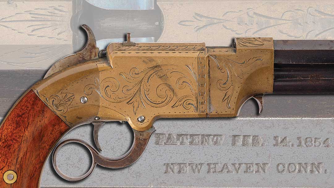 Outstanding-Factory-Engraved-New-Haven-Arms-Co-Volcanic-No-2-Navy-Pistol