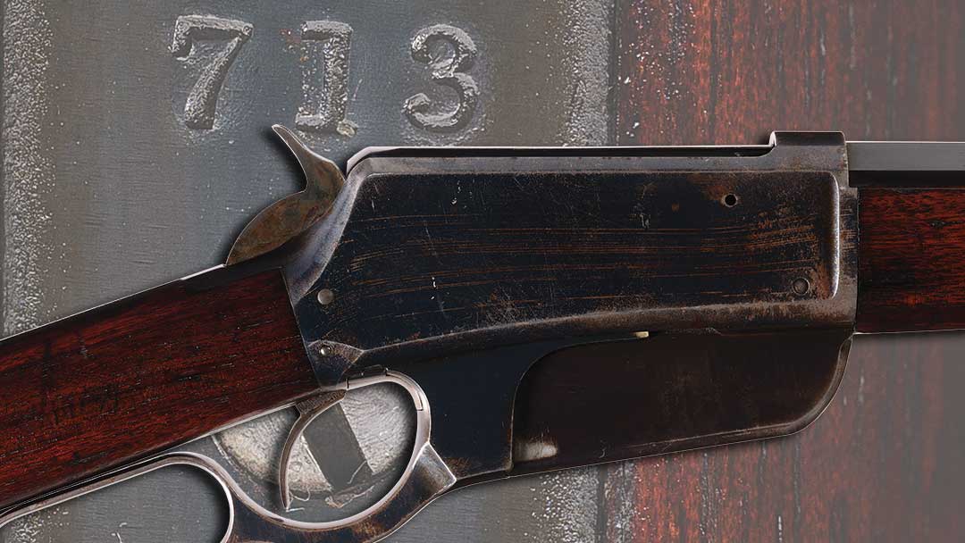 Three-Digit-Serial-Number-713-Winchester-Model-1895-Flat-Side-Lever-Action-Rifle