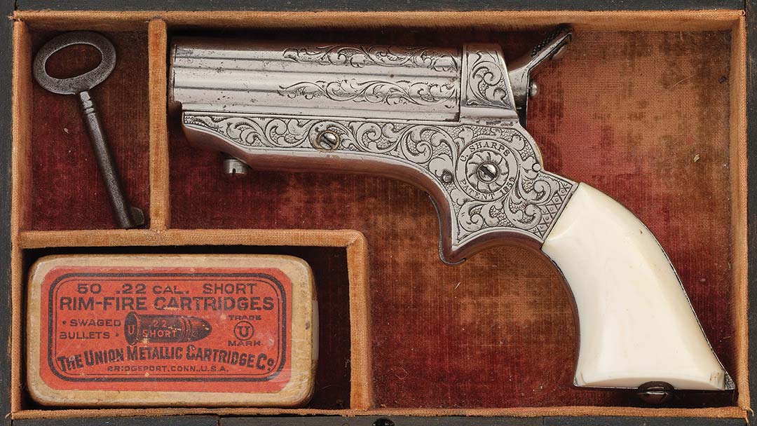 cased-factory-engraved-sharps-model-1a-four-barrel-pepperbox