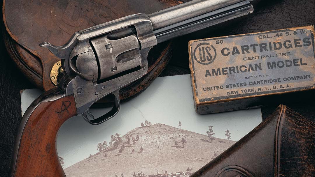 Well-Documented-Serial-Number-14-Pre-Contract-Black-Powder-Colt-Pinched-Frame-Single-Action-Army-44-S-W-American-Revolver-with-Extremely-Scarce-Colt-44-S-W-American-chambering