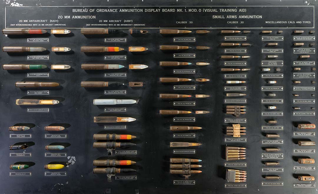 us-bureau-of-ordnance-ammunition-display-board