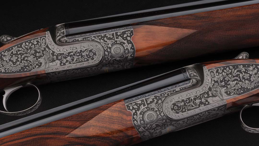 Exceptional-Consecutive-Pair-of-Factory-Creative-Art-Signed-and-Fantasy-Engraved-Ivo-Fabbri-Over-Under-Shotguns-engraving