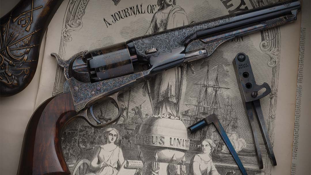 Extraordinary-and-Presentation-Cased-Deluxe-Factory-Engraved-Colt-Model-1861-Navy-Percussion-Revolver