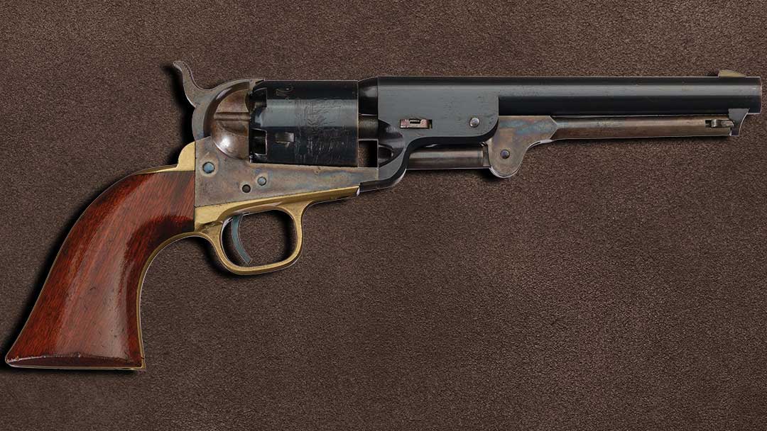 Extremely-Rare-and-Spectacular--Well-Documented-Colt-Experimental-Prototype-Model-1851-Navy-Percussion-Revolver-with-6-1-2-Inch-Round-Barre