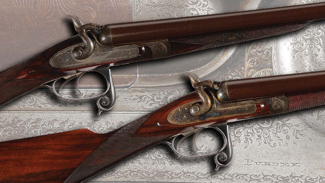 Consecutive-Pair-of-Factory-Engraved-James-Purdey-Push-Forward-Underlever-Bar-in-Wood-Double-Barrel-Hammer-Shotguns-circa-1874