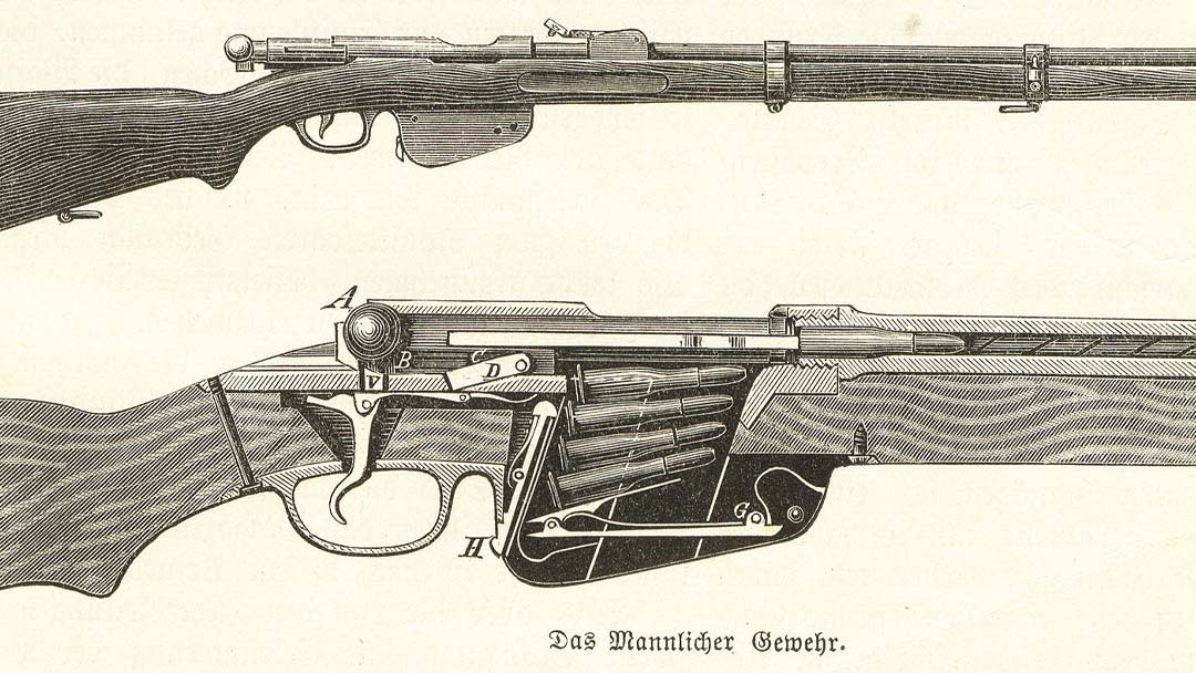 Mannlicher-Model-1886-straight-pull-bolt-action-rifle