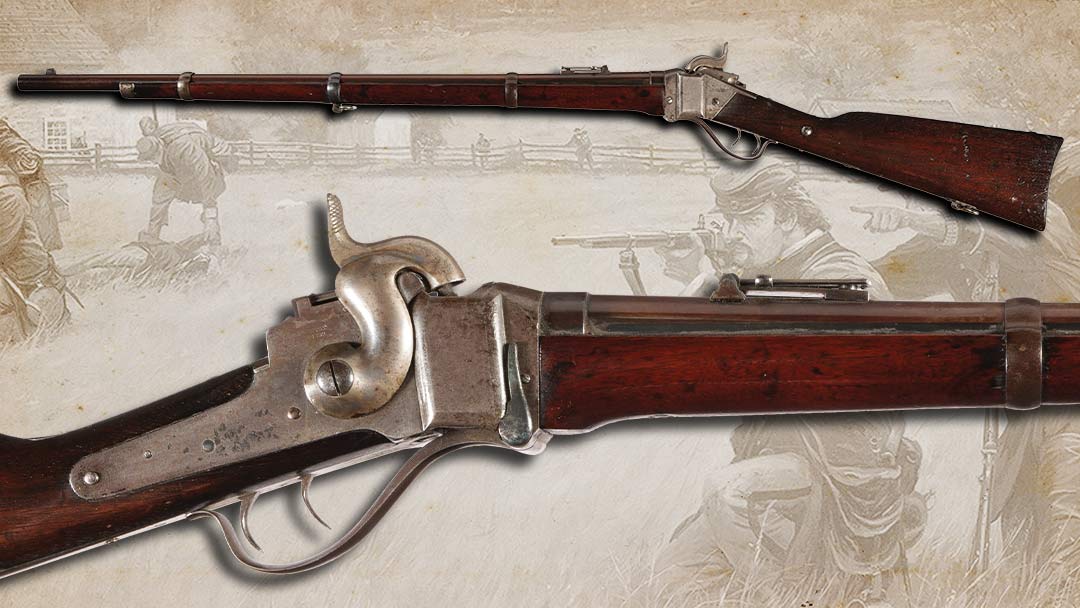 Civil-War-Berdan-Sharpshooter-Serial-Range-Sharps-Model-1859-Percussion-Military-Rifle-with-Double-Set-Triggers
