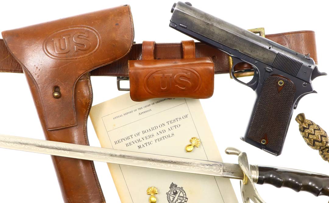 Colt-1907-serial-number-198-rig-with-sword
