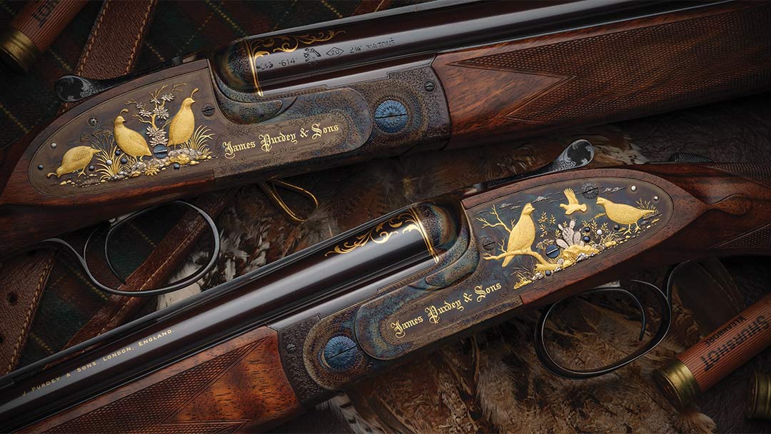 Stunning-True-Pair-of-Brown-Brothers-Signed-Master-Engraved-Purdey-and-Sons-20-Gauge-sidelock-over-unders