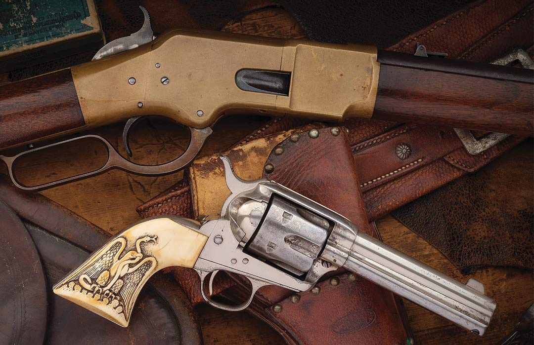 Winchester-1866-and-Colt-SAA-two-iconic-Wild-West-Guns