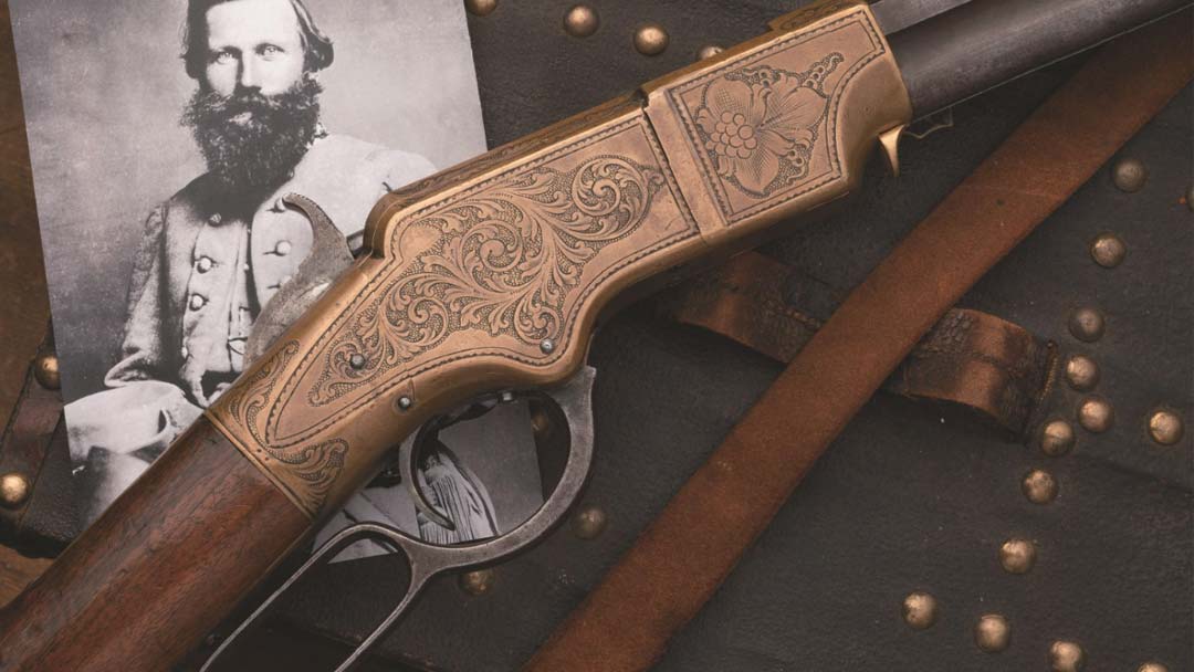jb-stuart-inscribed-engraved-henry-lever-action-rifle