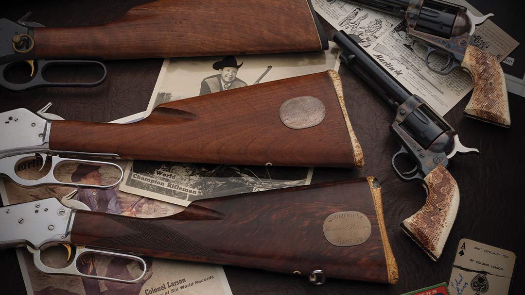 Documented-Pair-of-Marlin-Lever-Action-Long-Guns-Presented-to-Factory-Exhibition-Shooter-Colonel-Larson-Marlin-336-RC
