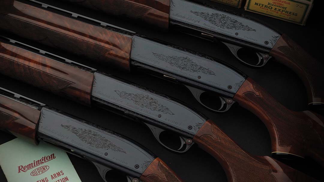 Factory-Engraved-Remington-Model-1100-Matched-Set-of-4