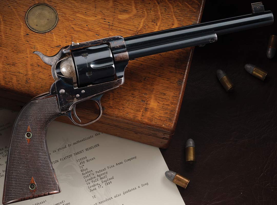 Metford-Rifled-Antique-Colt-London-Single-Action-Flattop-Target-Revolver
