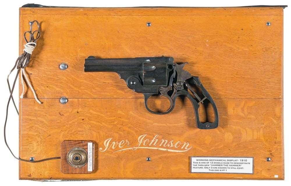 Scarce Iver Johnson Safety Automatic Revolver "Hammer the Hammer" Motorized Display