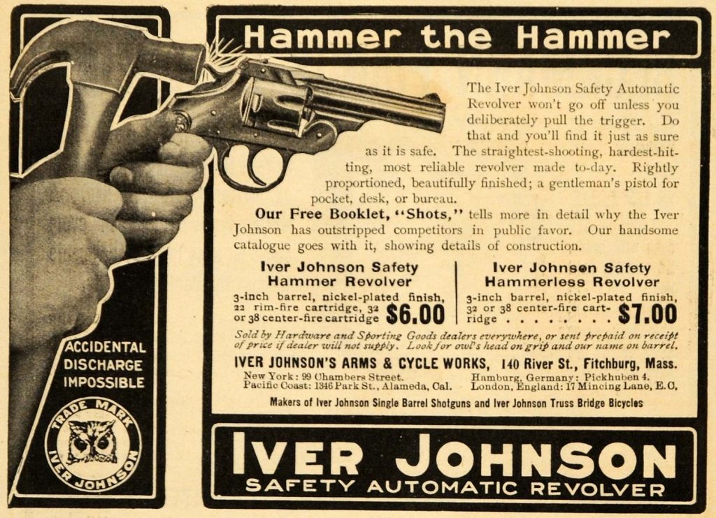 Iver Johnson Ad "Hammer the Hammer"