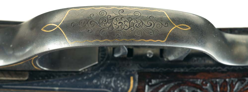 Winchester Special Order J. Ulrich Engraved and Gold Inlayed Winchester Model 1885