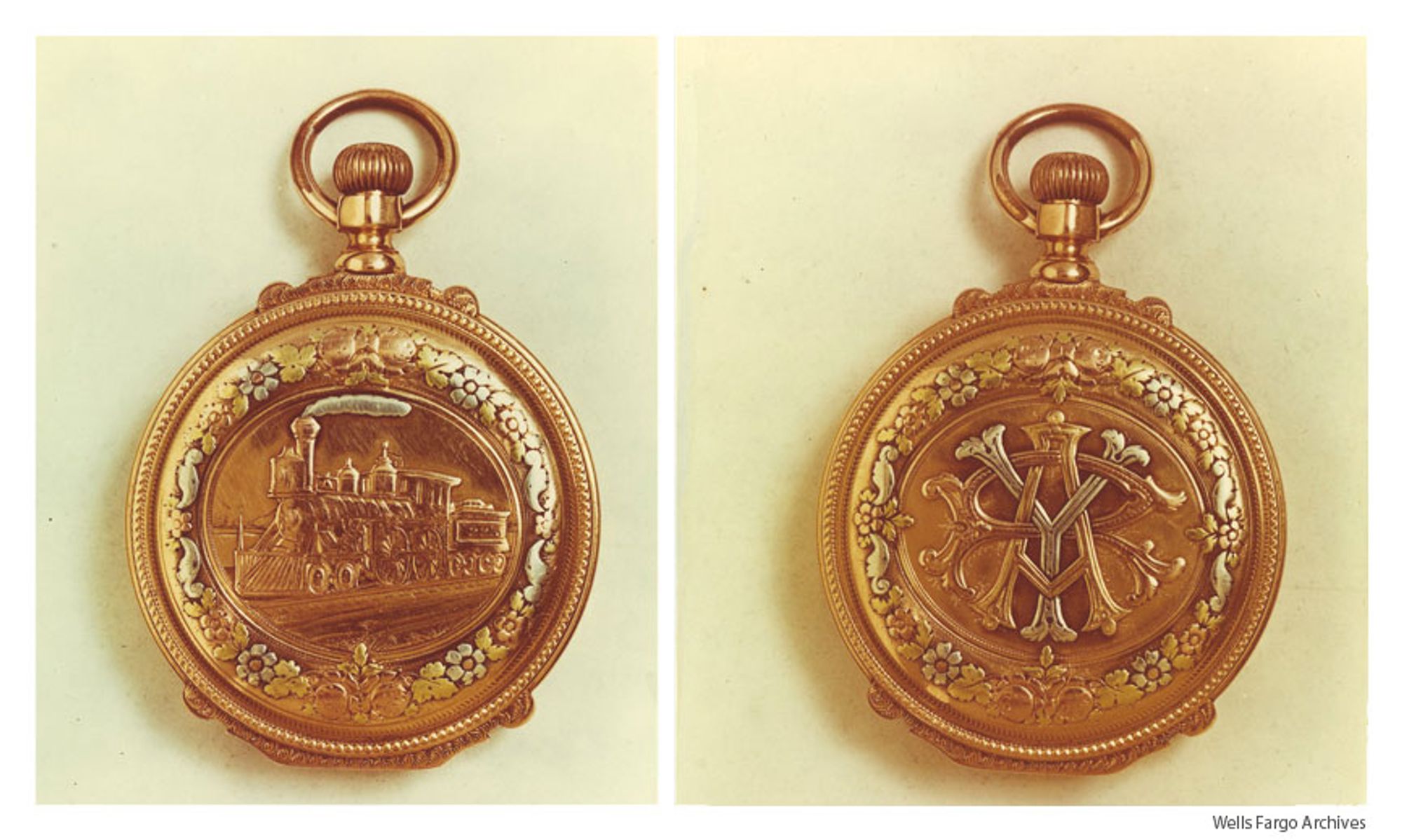 Pocket watch sent to Ross from John J. Valentine for his heroism. 