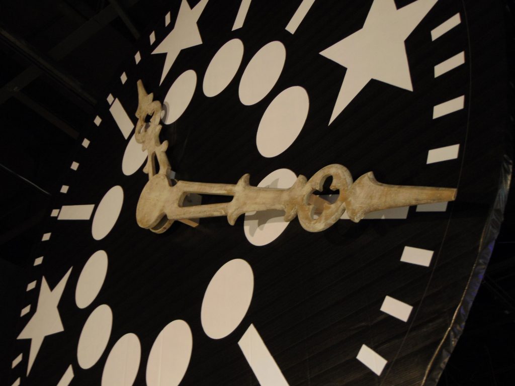 The original 1867 clock hands that were on RIA's Clock Tower.