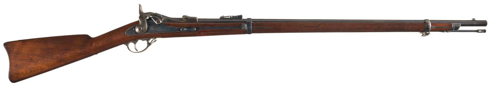 Lot 3507: Rare Early Springfield Armory Model 1873 Trapdoor Rifle with Rare Metcalfe Device