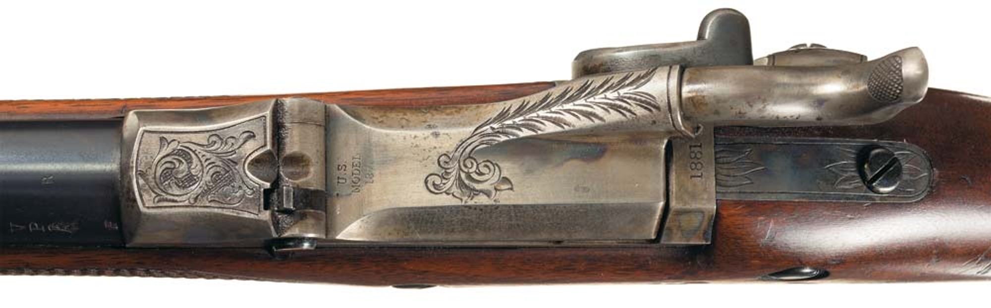 Breech from above of the Officer's Model 1875