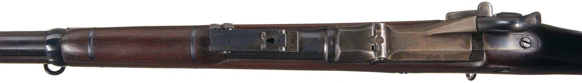 Lot 1482: Extremely Rare Martially Inspected U.S. Springfield 1892 Dated .30 Calibre Experimental Trapdoor Rifle Number "I"