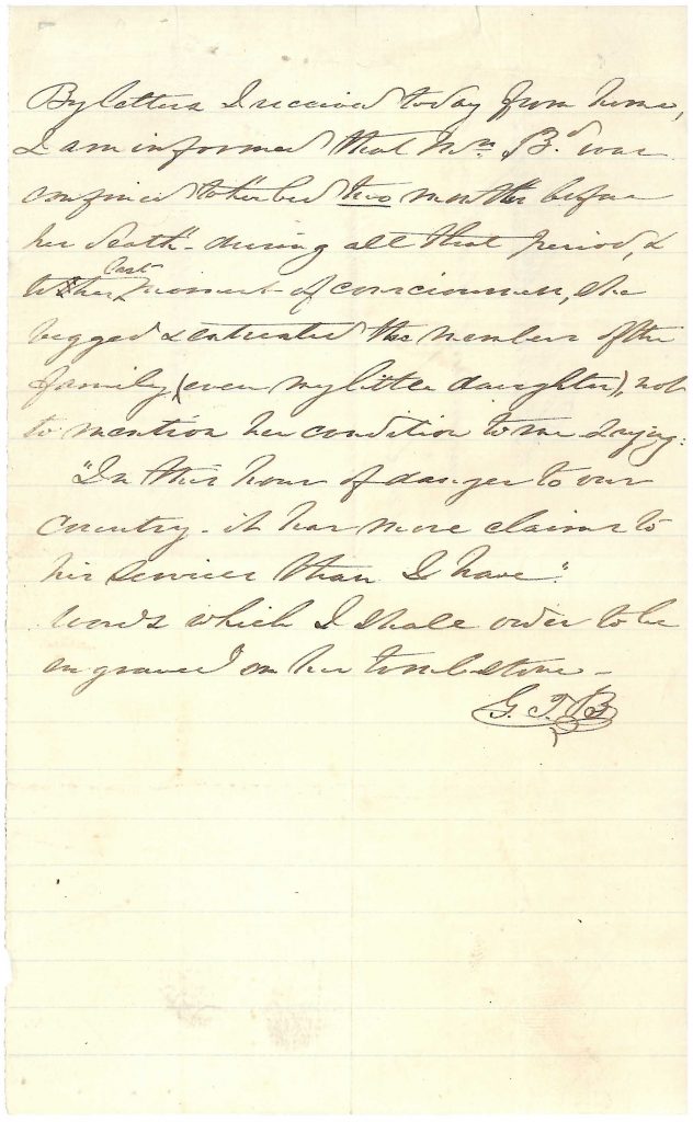 General_Beauregards_letter_upon_the_death_of_his_second_wife