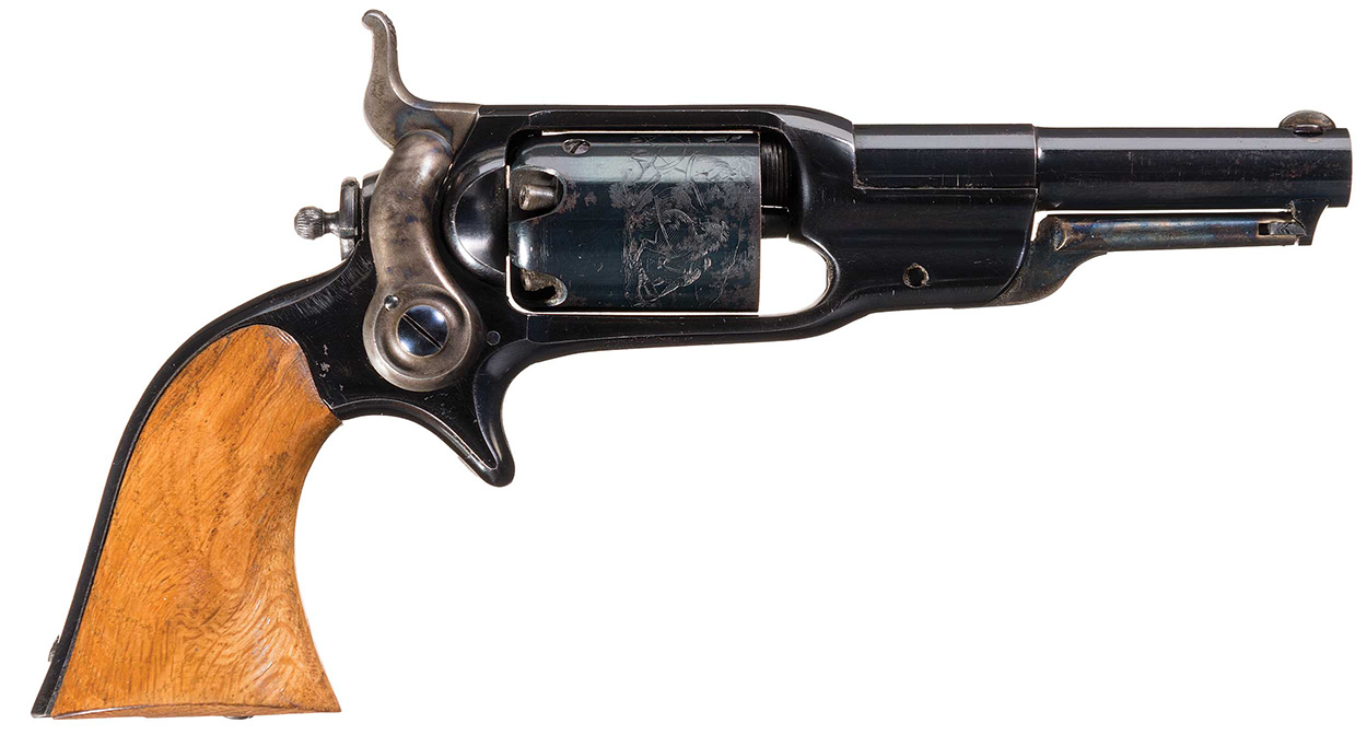 Colt 1855 Pocket revolver with Charter Oak grips
