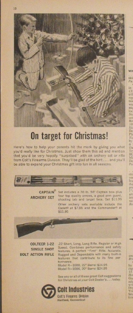 1956 High Standard Pistol Xmas ad Featured on Collector's Envelope *X119 