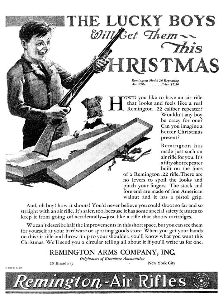 Remington Air Rifle Christmas ad