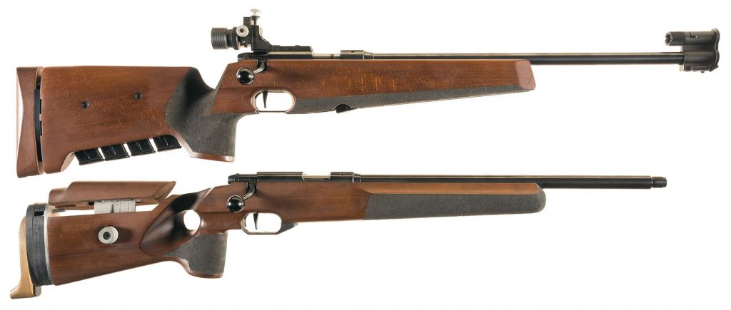 Two Anschutz Sporting Bolt Action Rifles