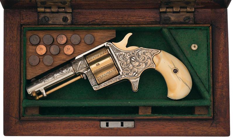 Colt House Pistol cased engraved