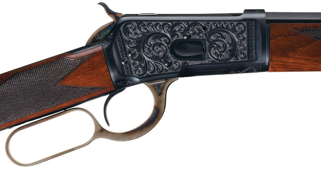 Winchester 1892 rifle engraved deluxe
