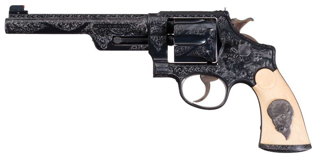 Alvin White engraved Smith & Wesson Registered Magnum