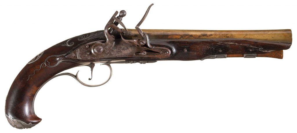 lock of Rappahannock flintlock pistol