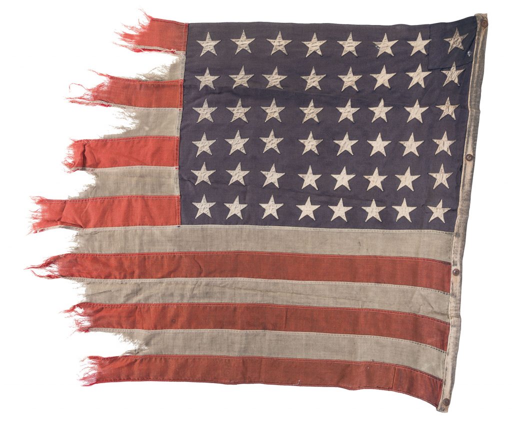 D-Day flown American flag Normandy