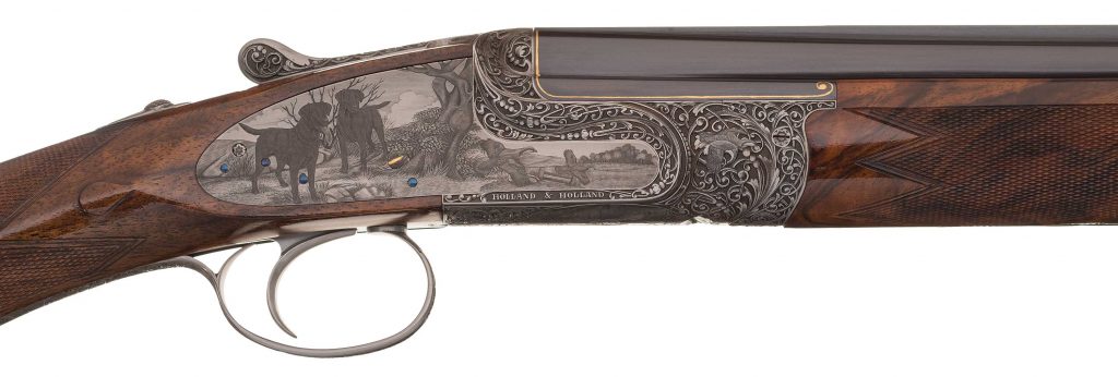 Philippe Grifnee engraved and inlaid Royal Deluxe shotgun