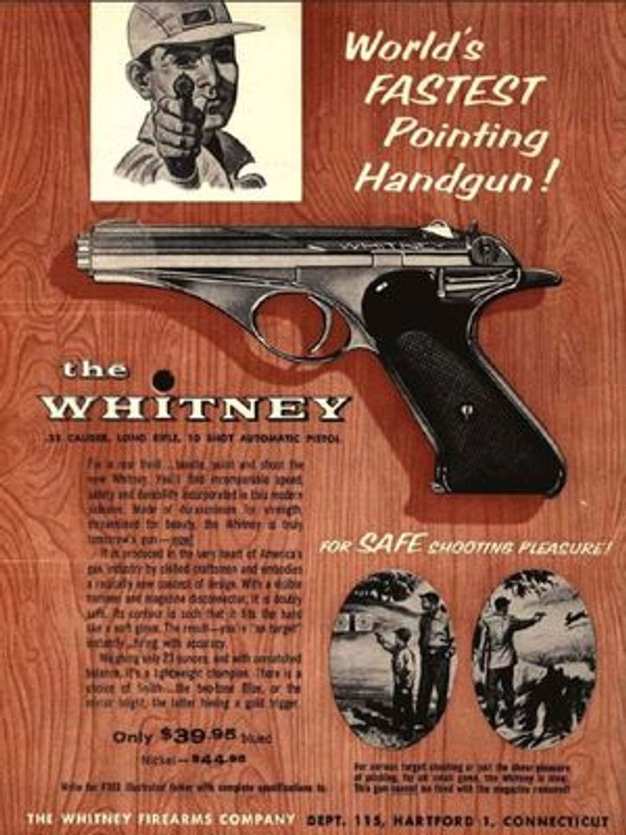 Whitney Wolverine Pistol Advertising Leaflet 