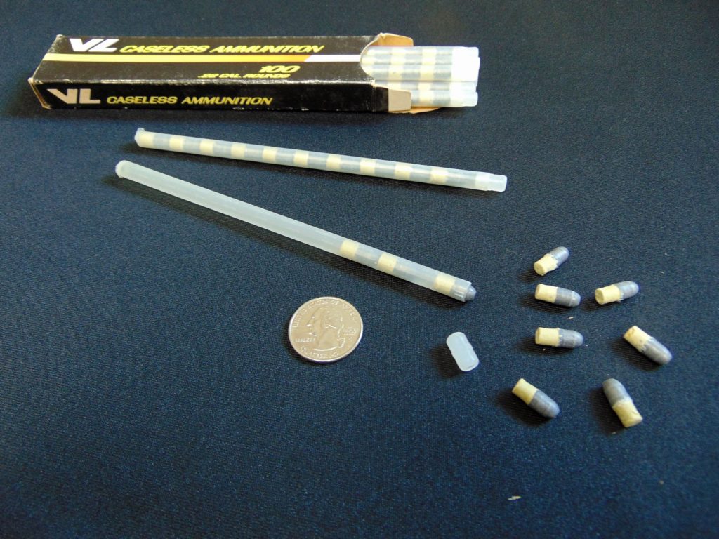 .22 VL caseless ammunition tubes