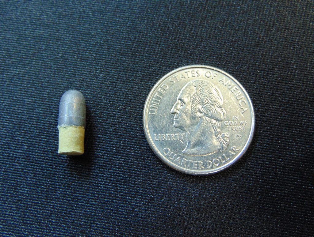 VL caseless ammunition size comparison