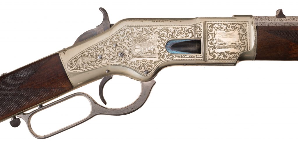 Ira Paine's silver Winchester 1866
