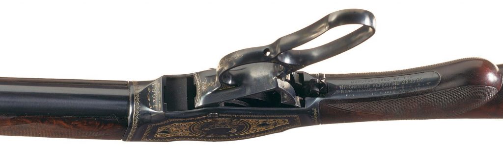 Winchester 1887 shotgun engraved