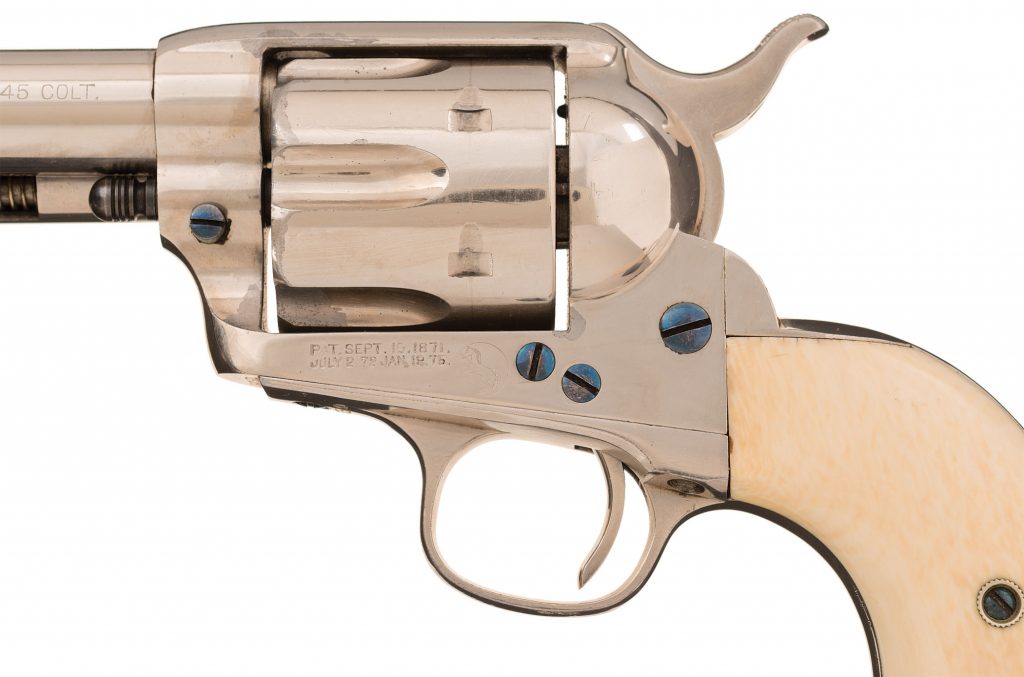 Buck Taylor nickel revolver
