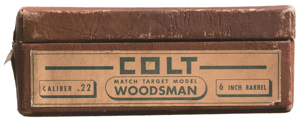 Colt Woodsman Second series box label