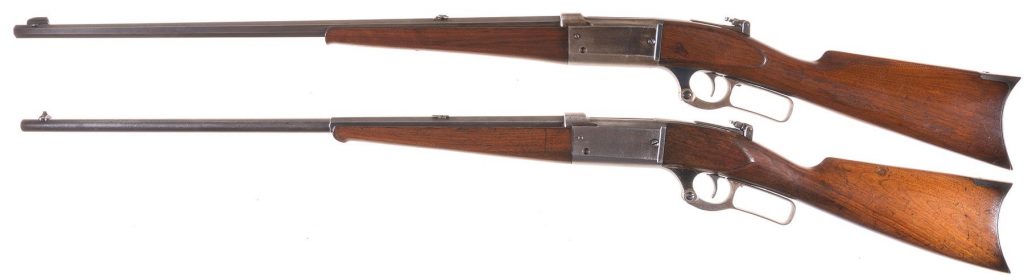 Two Savage Lever Action Rifles -Antique First Year Production Savage Model 1895 Rifle and Savage Model 1899C Rifle