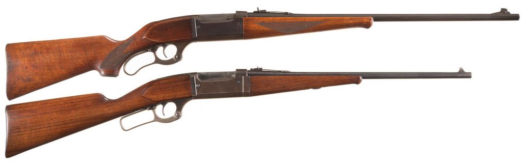 Lot 6117: Two Savage Lever Action Long Guns - a Savage Model 99R Rifle and a Savage Model 1899F Takedown Carbine