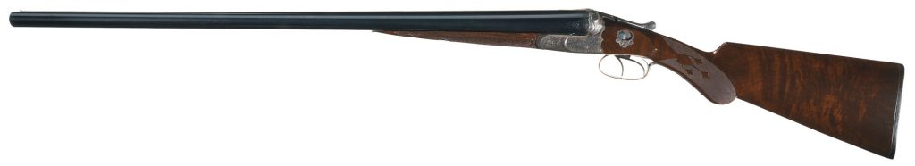 Lot 3055: Exhibition Quality, Gold Inlaid W.W. Greener Royal Grade G60 Double Barrel Shotgun with 1893 Chicago World's Fair Exposition Markings. Sold May 2016 for $7,475.