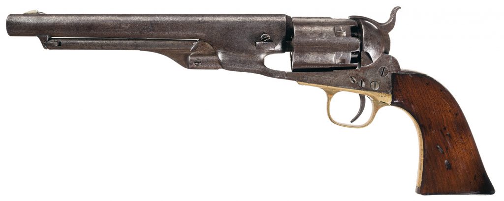 Lot 263: Extremely Rare Factory Documented Historical Confederate Colt Fluted Cylinder Model 1860 Army Revolver