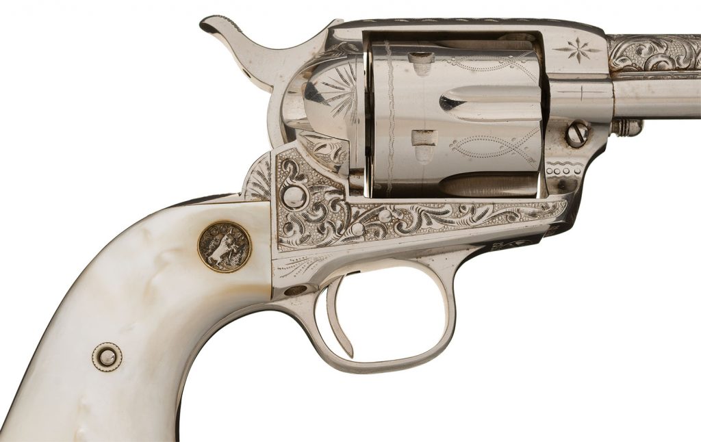 Previously Unknown Cuno Helfricht Factory Engraved Colt Single Action Revolver 